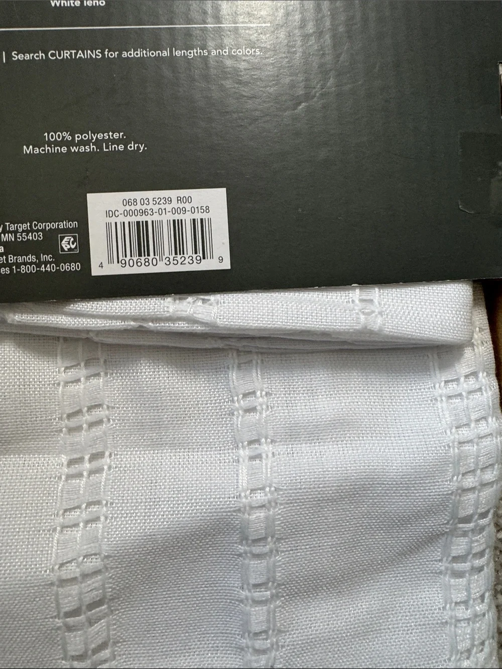 Threshold White Light-Filtering Window Valance 54